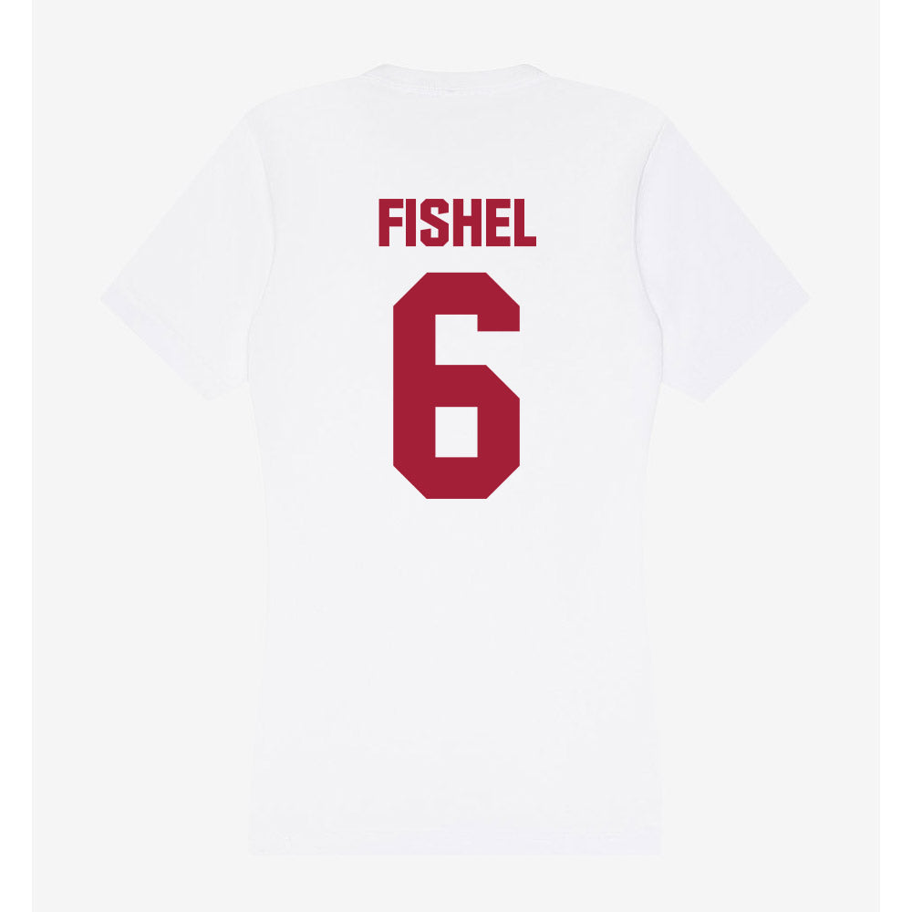 Indiana - NCAA Women's Soccer : Summer Fishel - Women's V-Neck T-Shirt-1