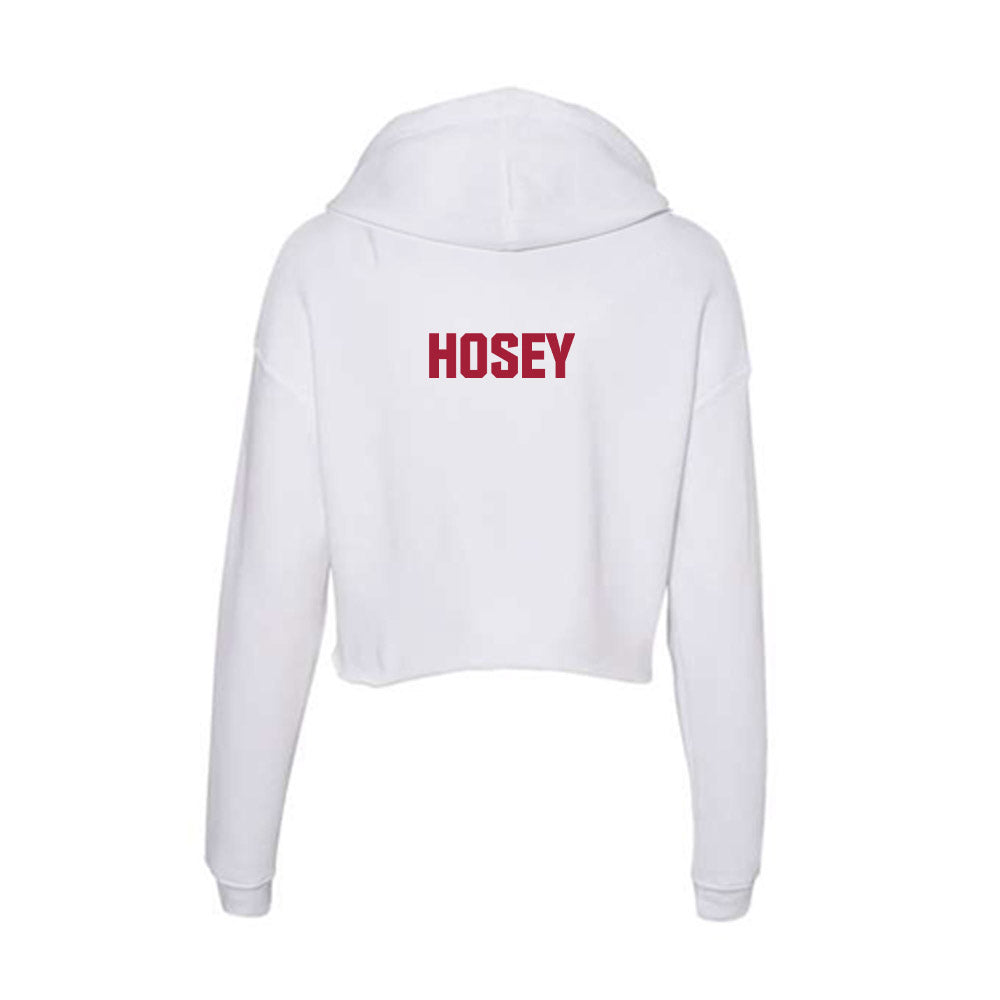 Indiana - NCAA Cheerleading : Elie Hosey - Women's Crop Fleece Hoodie-1