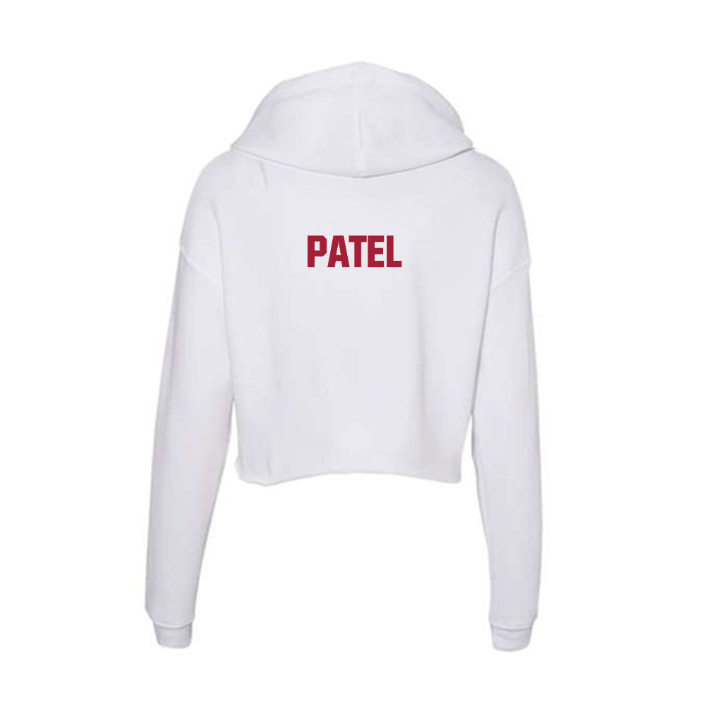 Indiana - NCAA Cheerleading : Khushi Patel - Women's Crop Fleece Hoodie-1