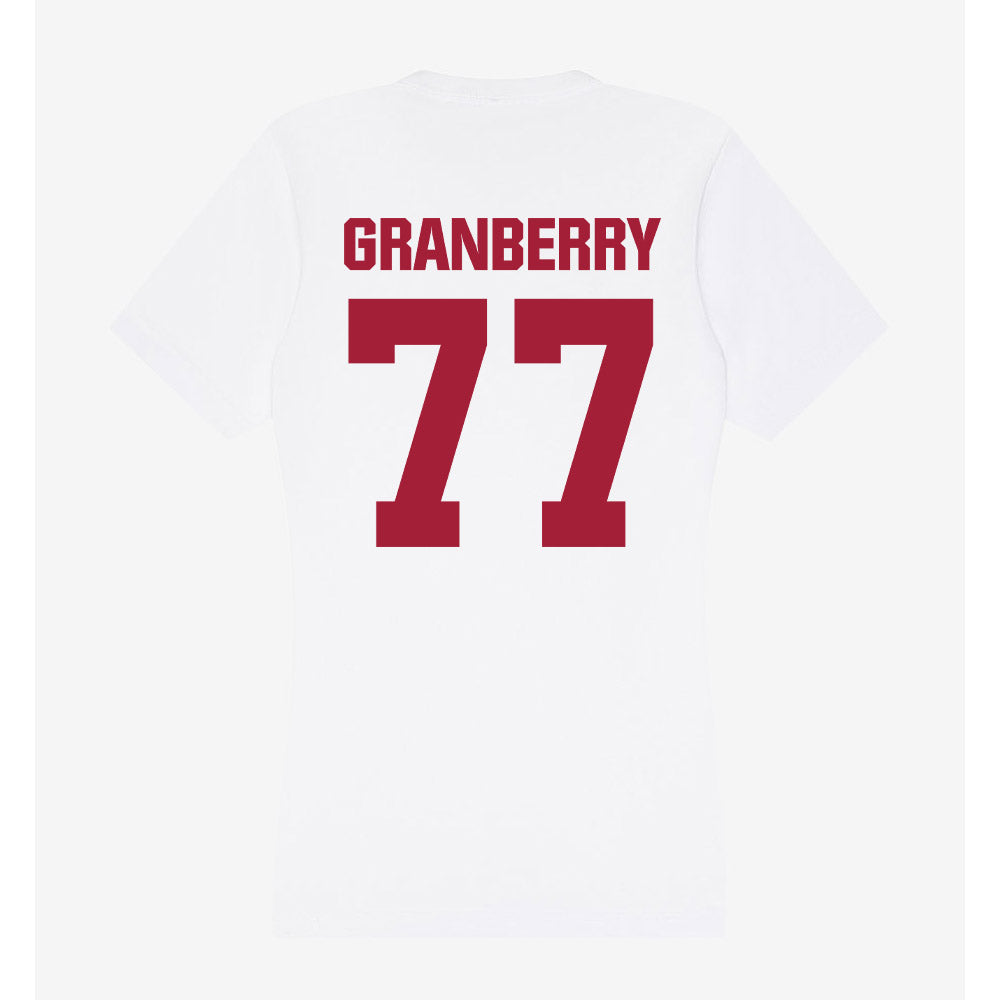 Indiana - NCAA Women's Volleyball : Kiki Granberry - Women's V-Neck T-Shirt-1