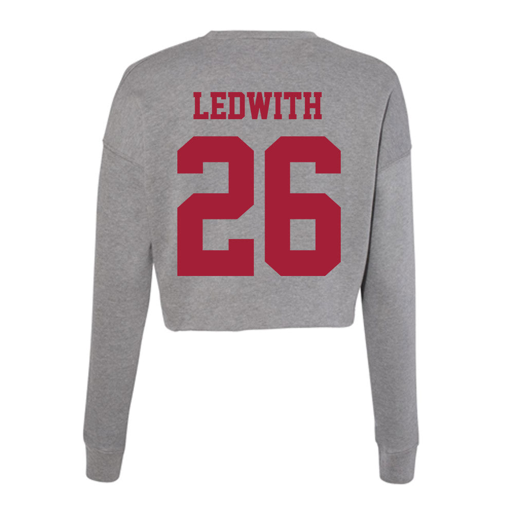 Indiana - NCAA Women's Soccer : Maggie Ledwith - Classic Shersey Women's Cropped Crew Fleece-1