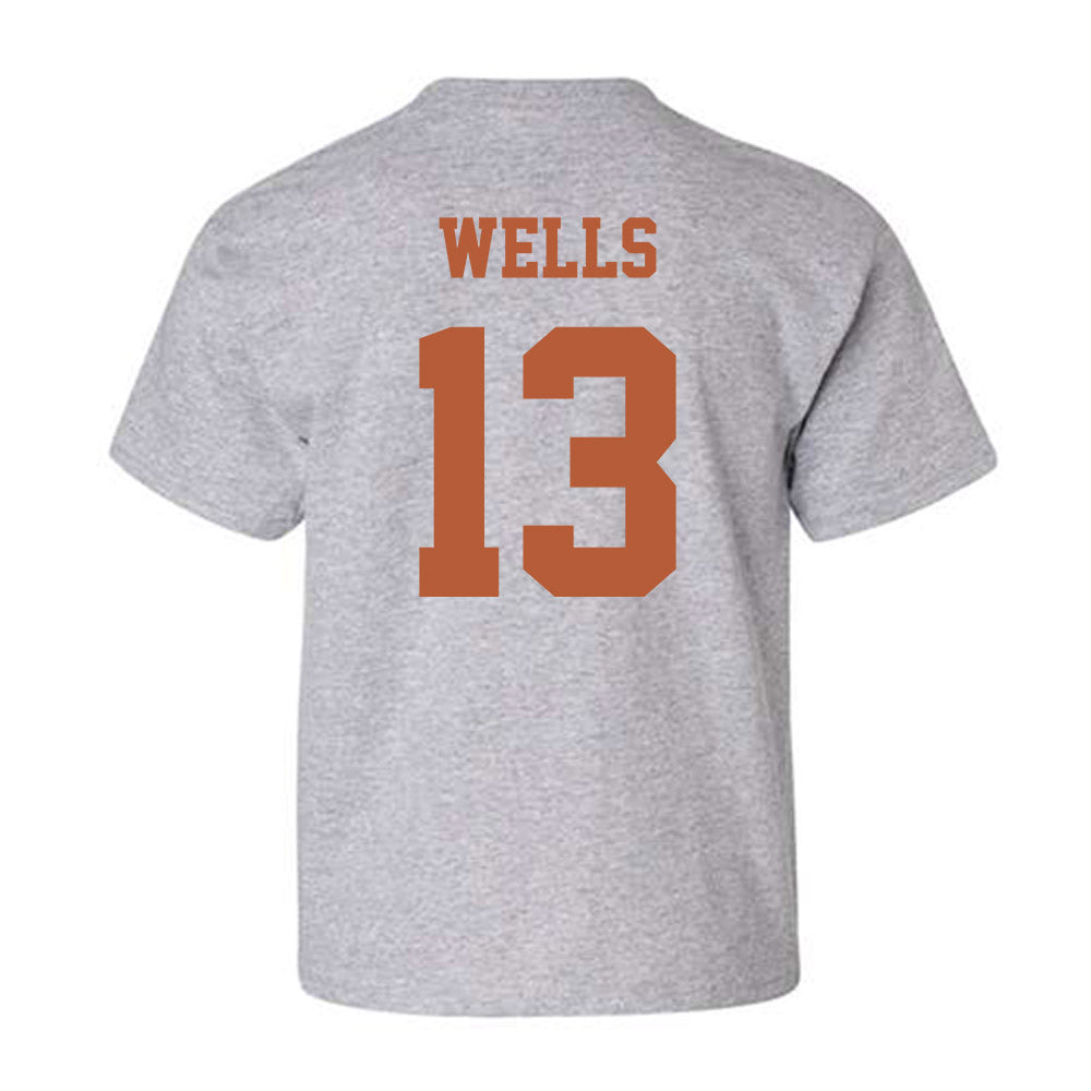 Texas - NCAA Softball : Hannah Wells - NCAA® Replica Shersey Youth T-Shirt-1