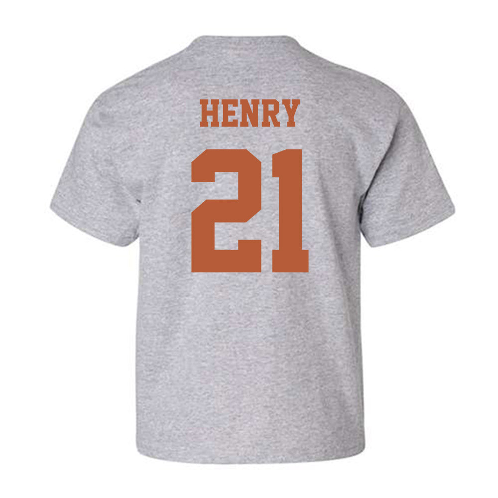 Texas - NCAA Softball : Kayden Henry - Replica Shersey Youth T-Shirt-1