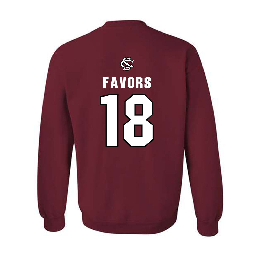 South Carolina - NCAA Softball : Kaylee Favors - NCAA® Replica Shersey Crewneck Sweatshirt-1