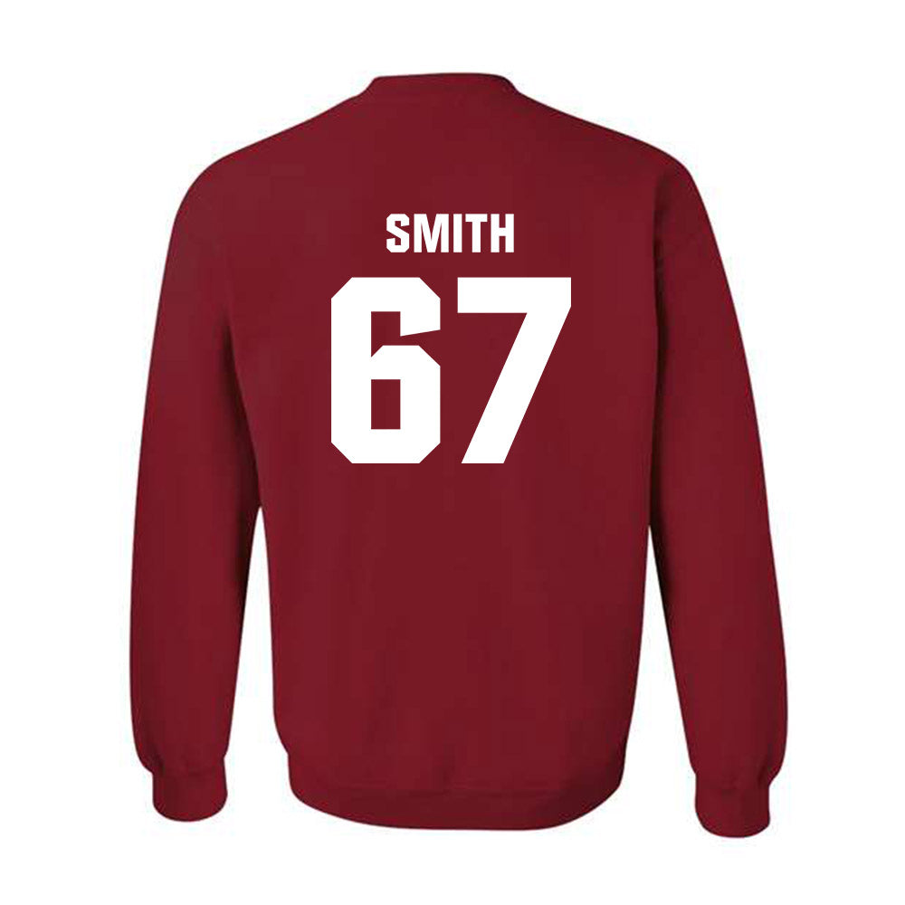 Oklahoma - NCAA Softball : Ella Smith - Cardinal NCAA® Shersey Crewneck Sweatshirt-1