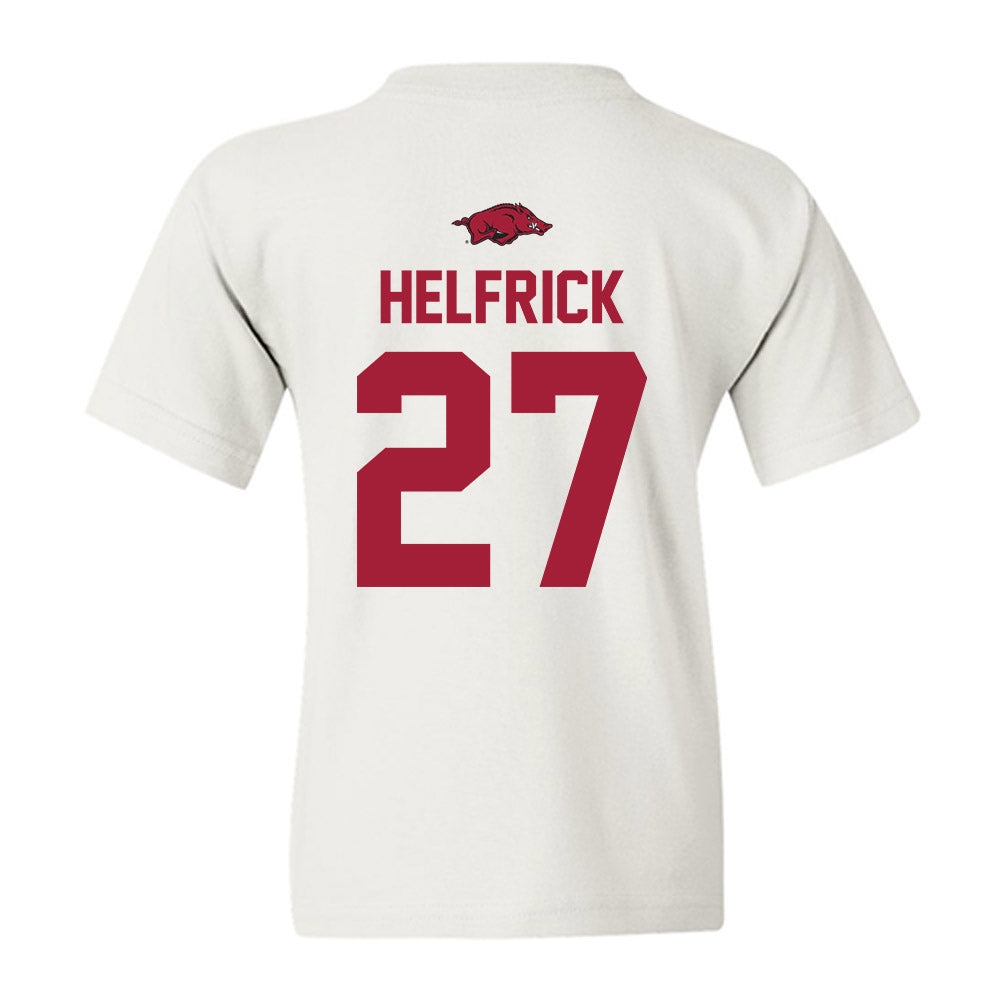 Arkansas - NCAA Baseball : Ryder Helfrick - Replica Shersey Youth T-Shirt-1