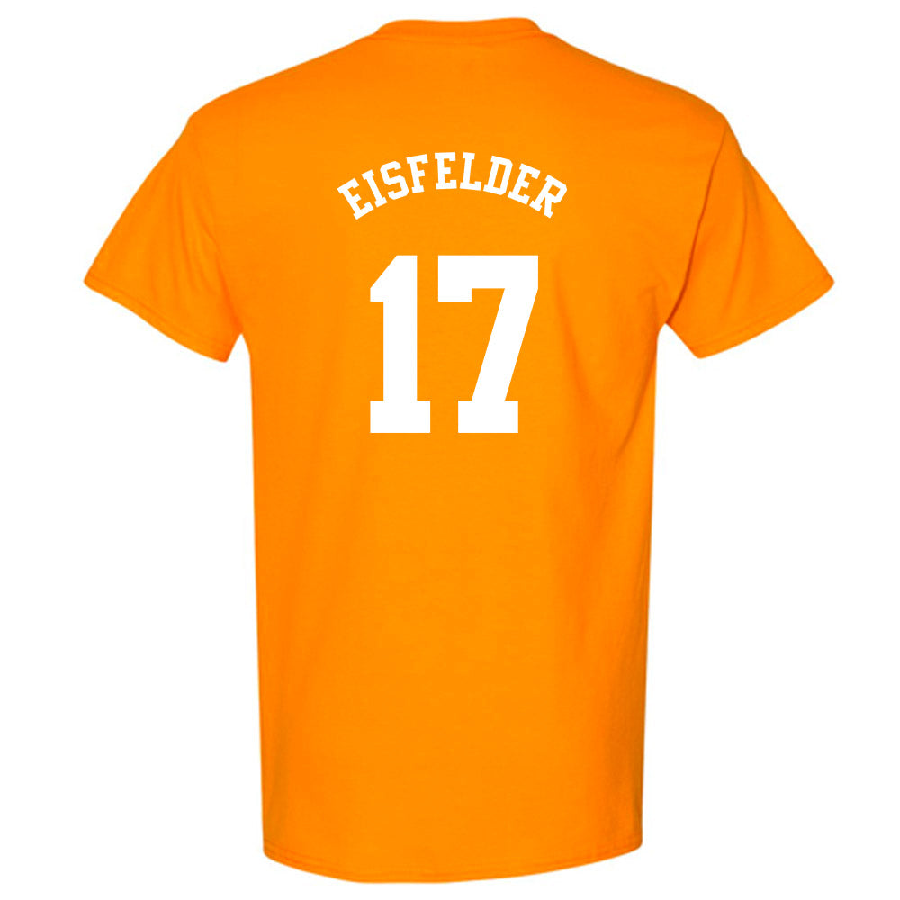 Tennessee - NCAA Baseball : Nathan Eisfelder - NCAA® Replica Shersey T-Shirt-1