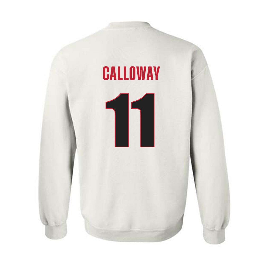 Georgia - NCAA Baseball : Bryce Calloway - NCAA® Replica Shersey Crewneck Sweatshirt-1