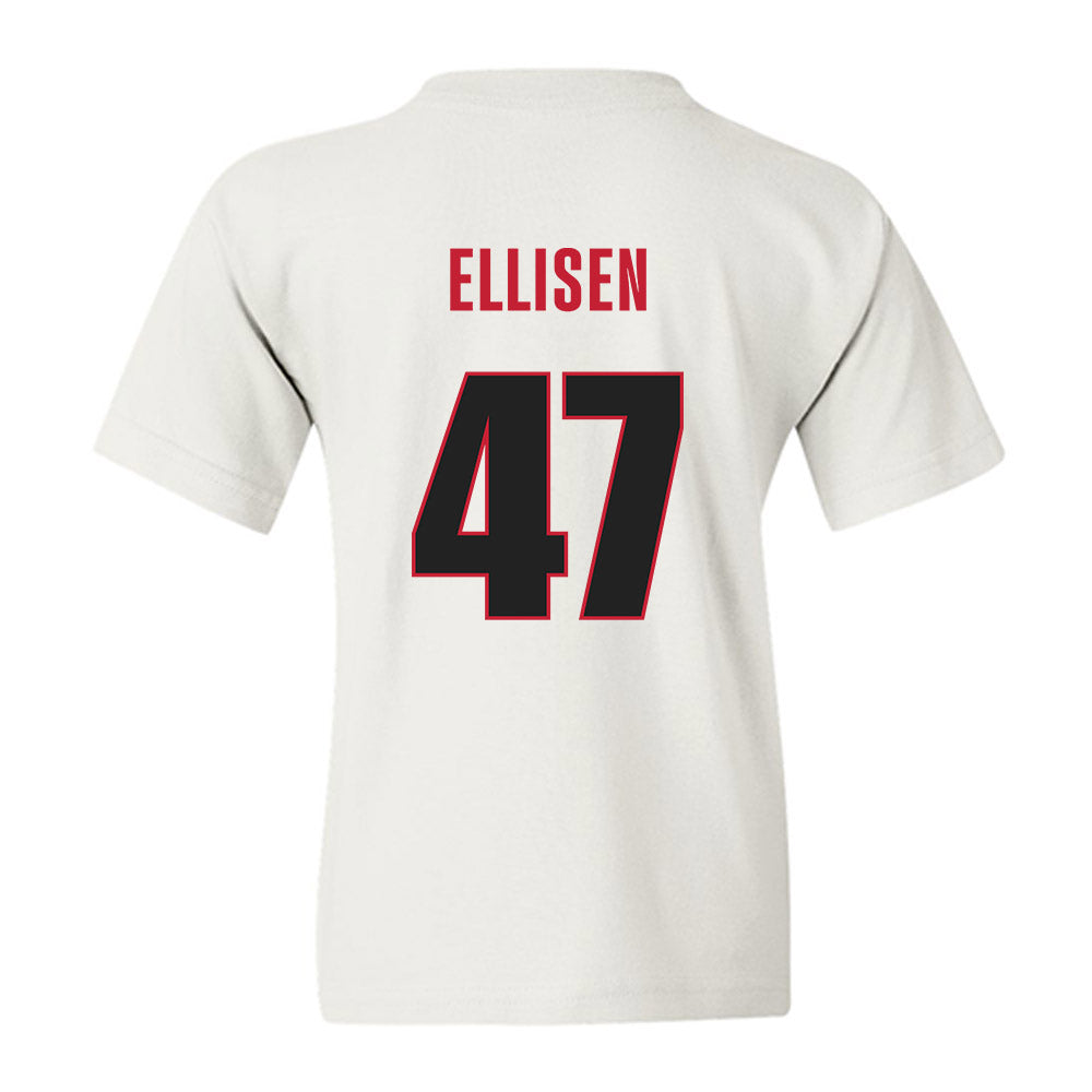 Georgia - NCAA Baseball : Thomas Ellisen - NCAA® Replica Shersey Youth T-Shirt-1