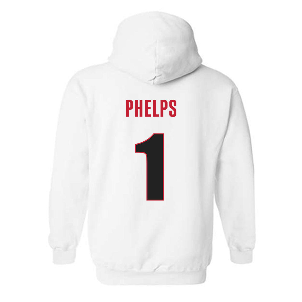 Georgia - NCAA Baseball : Tre Phelps - NCAA® Replica Shersey Hooded Sweatshirt-1