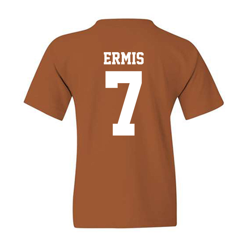 Texas - NCAA Baseball : Andrew Ermis - NCAA® Replica Shersey Youth T-Shirt-1