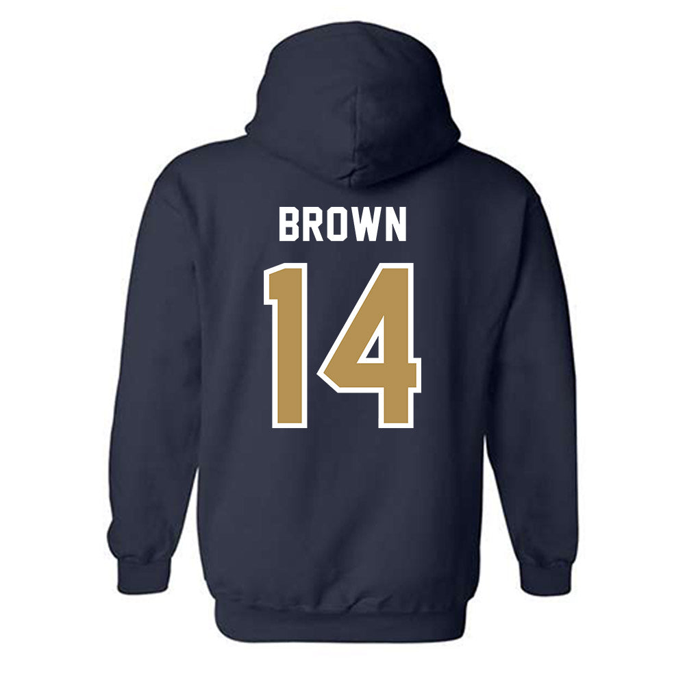 Georgia Tech - NCAA Baseball : Cade Brown - NCAA® Replica Shersey Hooded Sweatshirt-1
