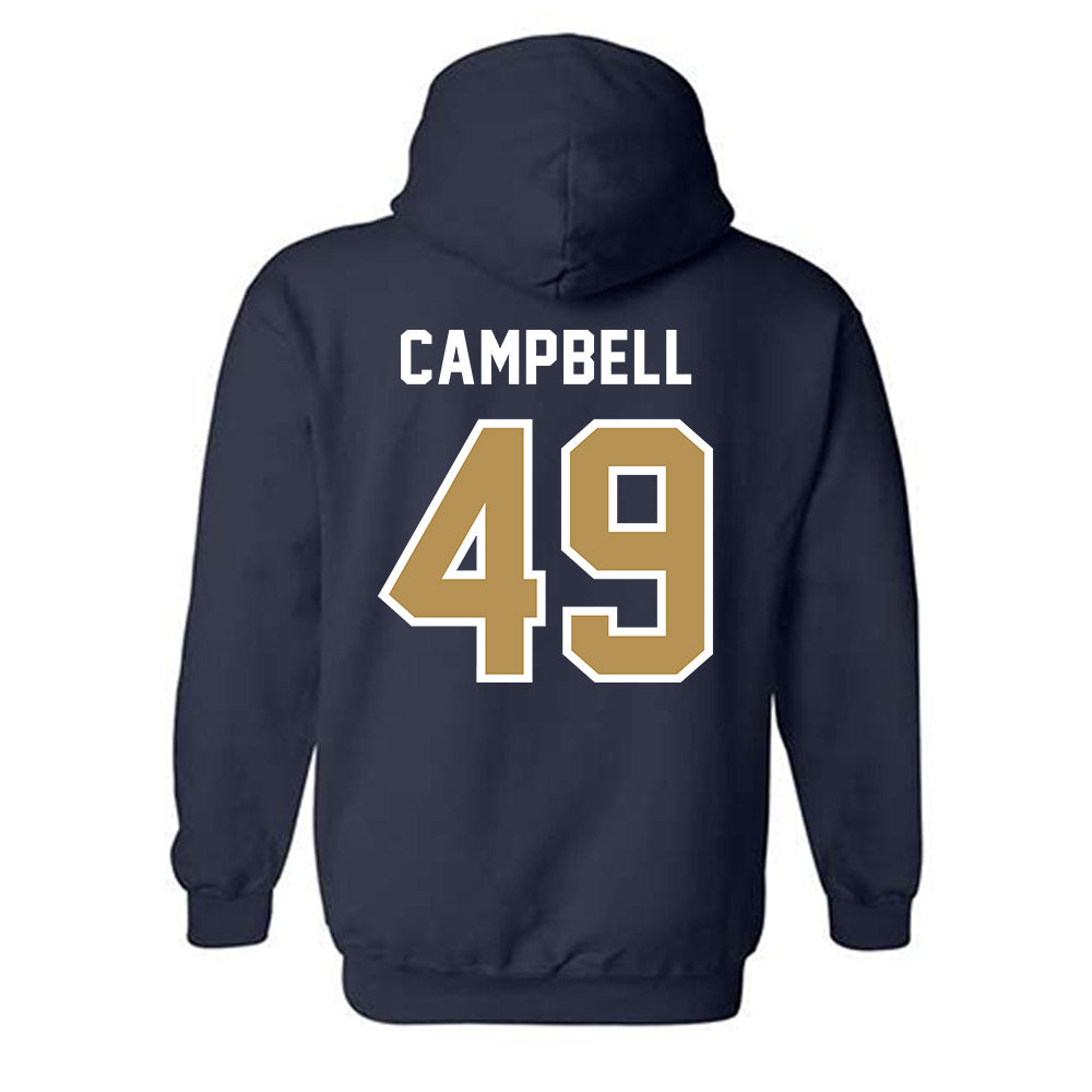 Georgia Tech - NCAA Baseball : Kayden Campbell - NCAA® Replica Shersey Hooded Sweatshirt-1