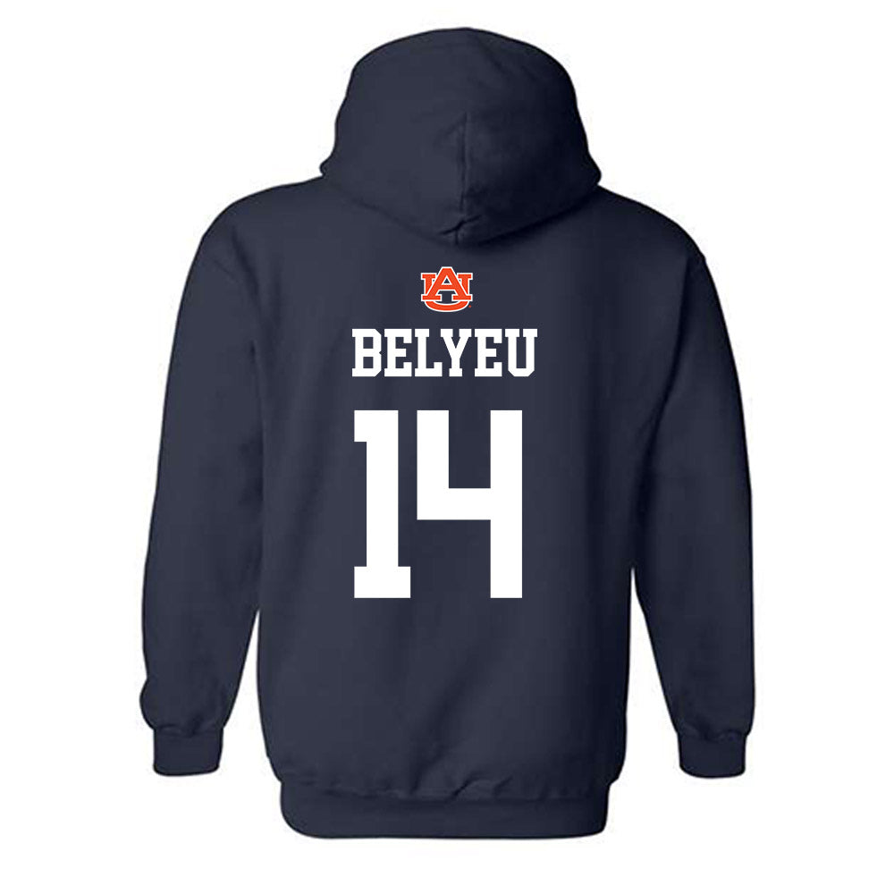 Auburn - NCAA Baseball : Cade Belyeu - NCAA® Replica Shersey Hooded Sweatshirt-1