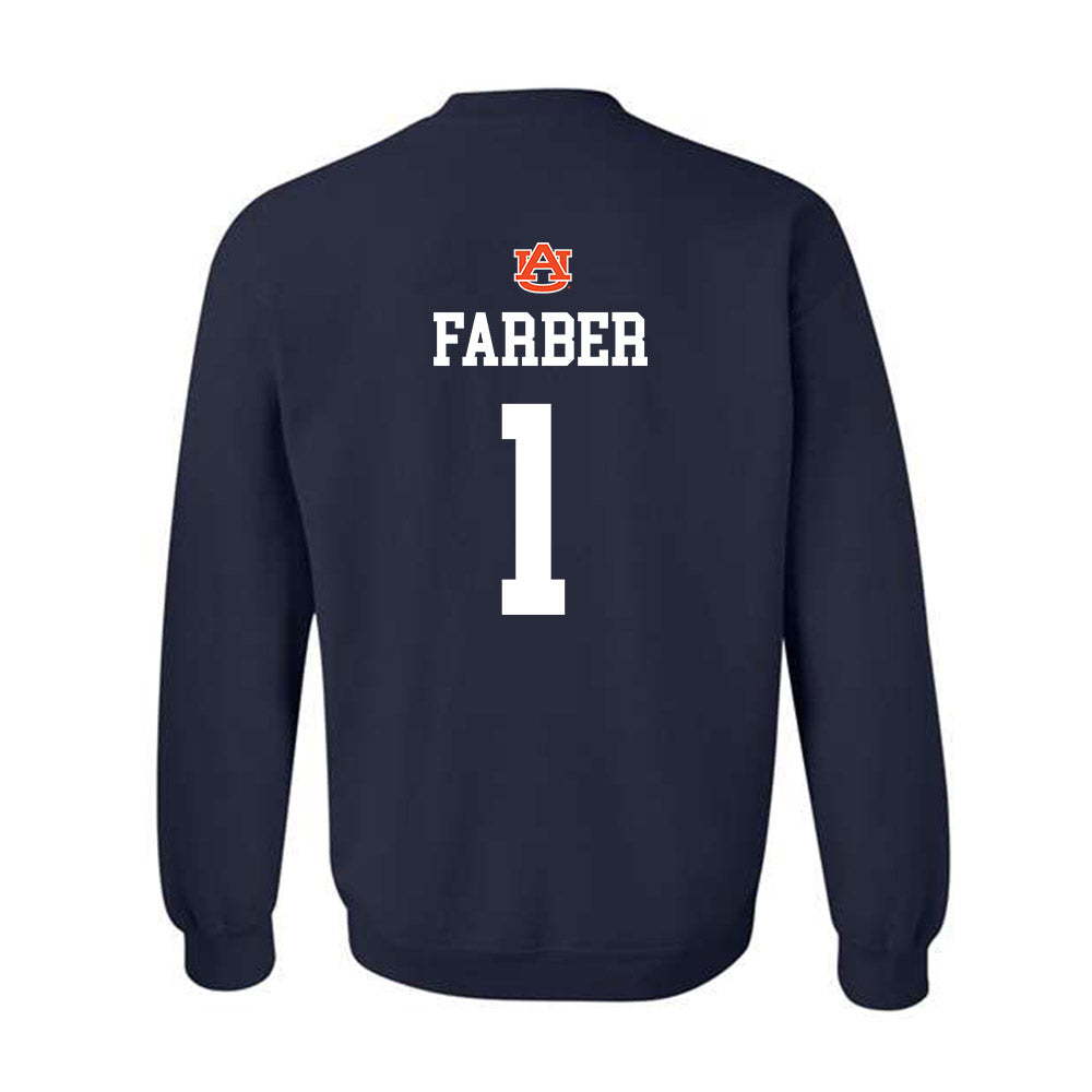Auburn - NCAA Baseball : Ryne Farber - NCAA® Replica Shersey Crewneck Sweatshirt-1