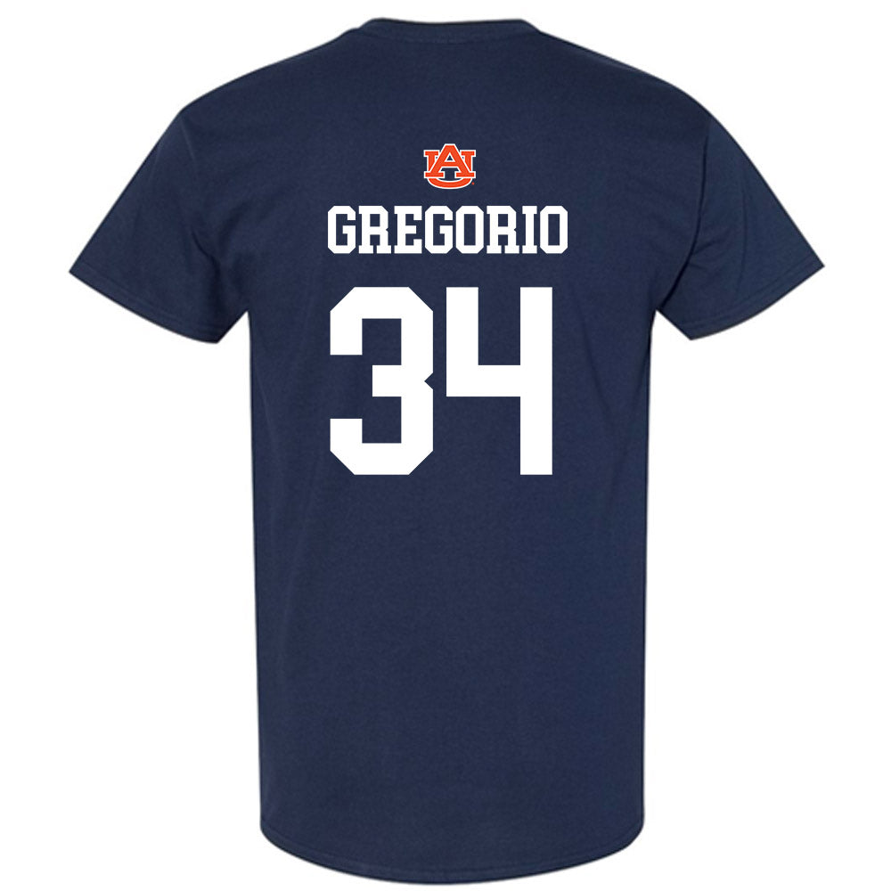 Auburn - NCAA Baseball : Logan Gregorio - NCAA® Replica Shersey T-Shirt-1