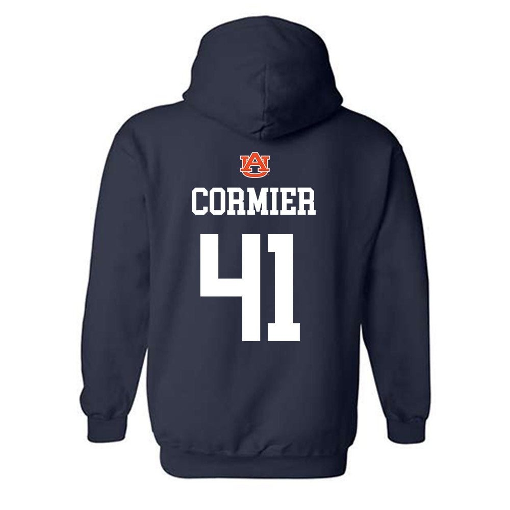 Auburn - NCAA Baseball : LJ Cormier - NCAA® Replica Shersey Hooded Sweatshirt-1