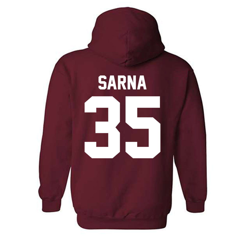 Alabama - NCAA Baseball : Owen Sarna - NCAA® Replica Shersey Hooded Sweatshirt-1