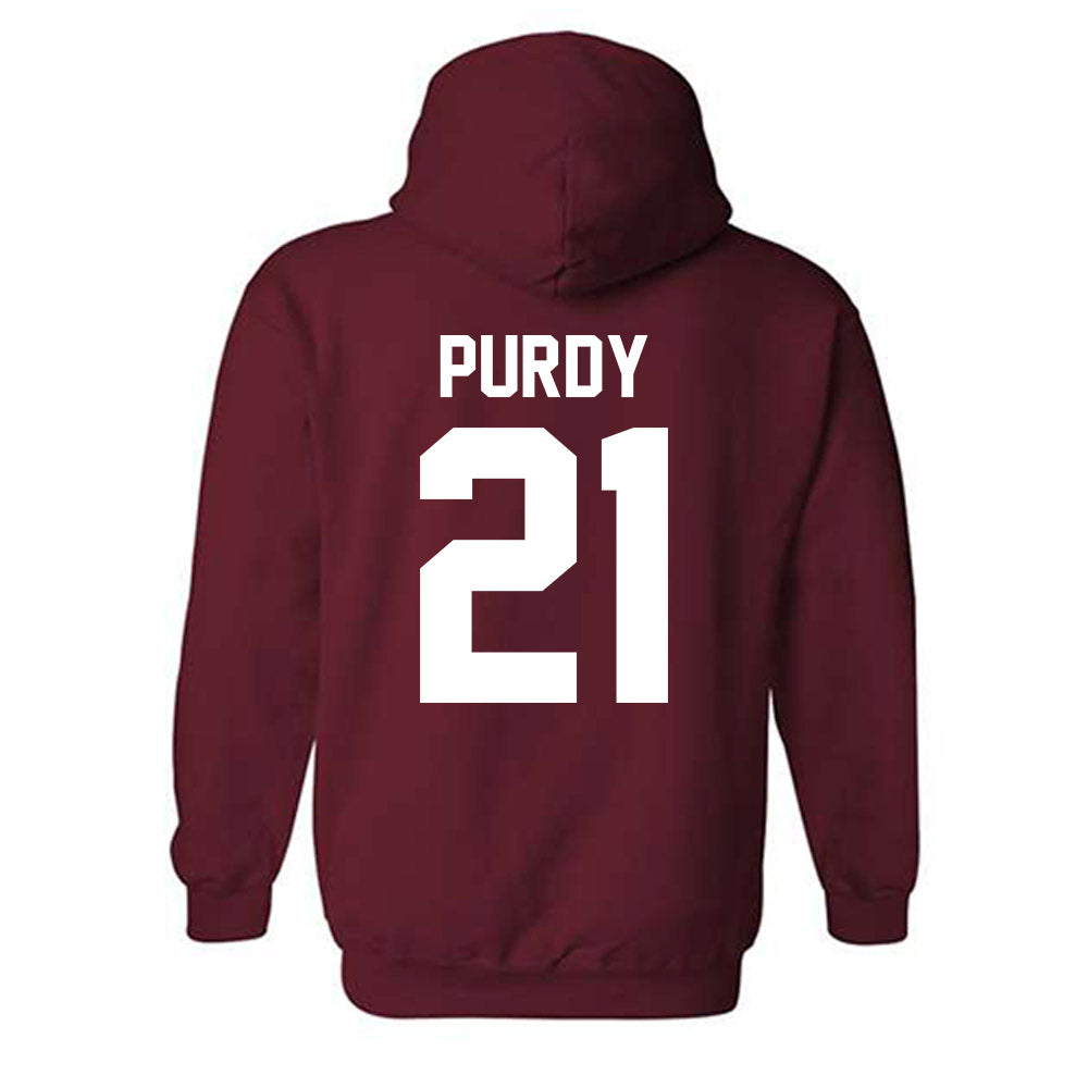 Alabama - NCAA Baseball : Andrew Purdy - NCAA® Replica Shersey Hooded Sweatshirt-1