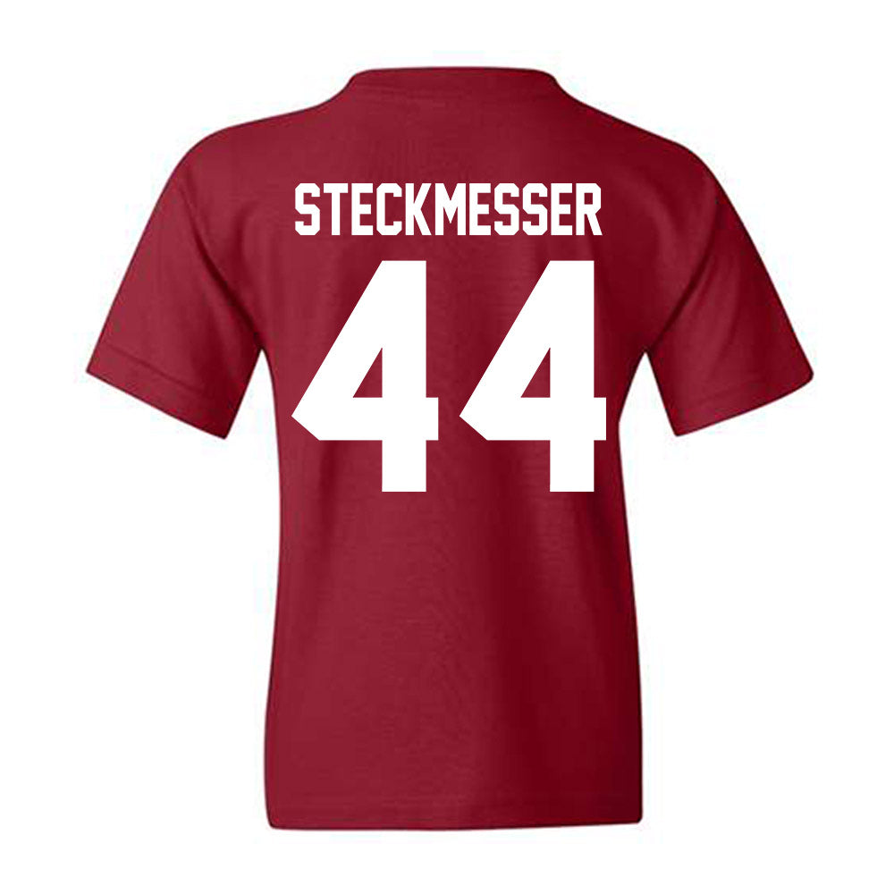 Alabama - NCAA Baseball : Evan Steckmesser - NCAA® Replica Shersey Youth T-Shirt-1