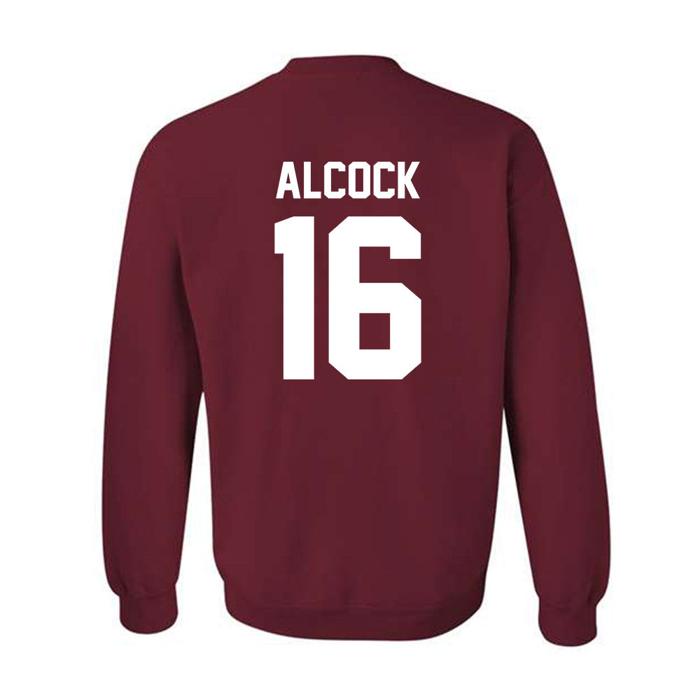Alabama - NCAA Baseball : Bobby Alcock - NCAA® Replica Shersey Crewneck Sweatshirt-1