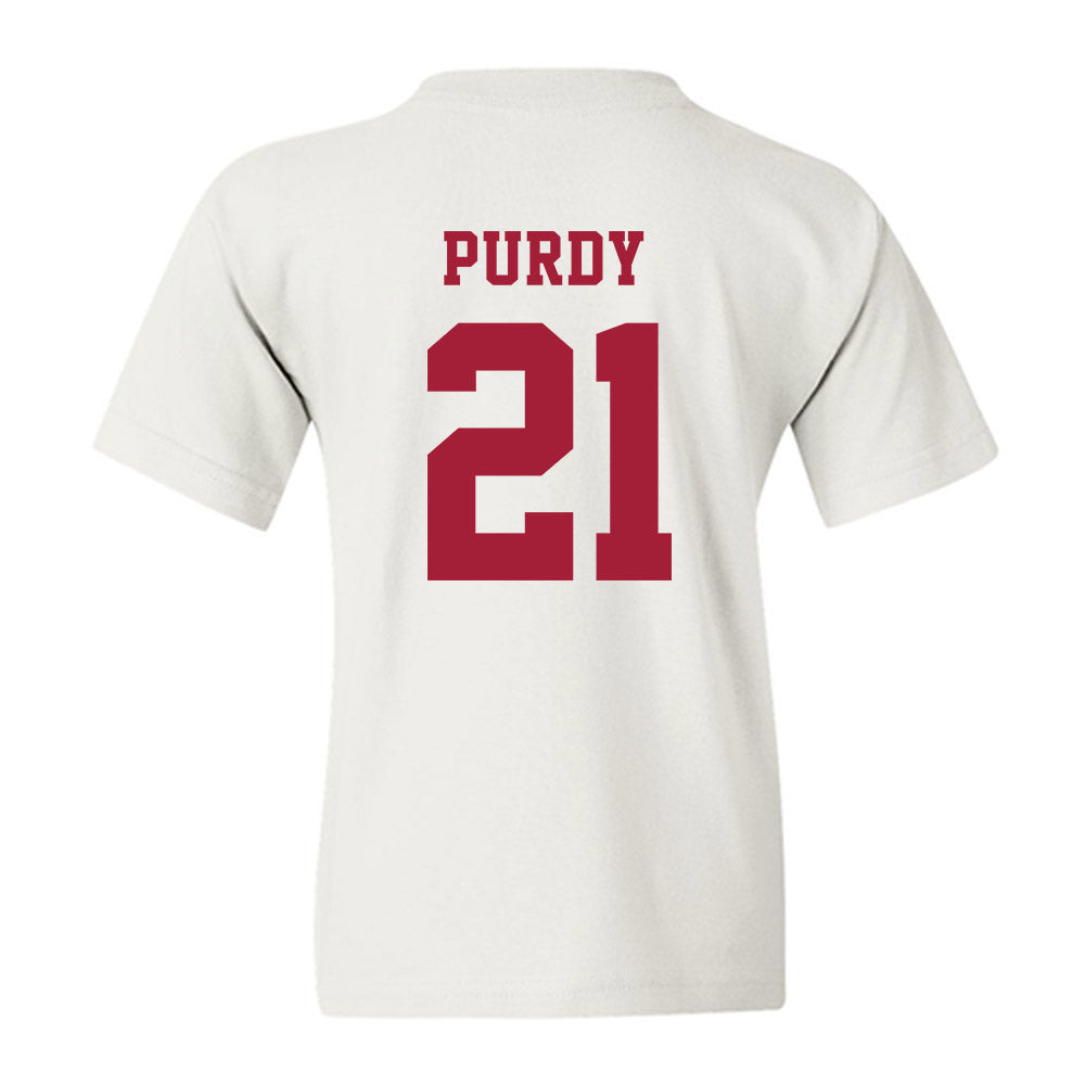 Alabama - NCAA Baseball : Andrew Purdy - NCAA® Replica Shersey Youth T-Shirt-1