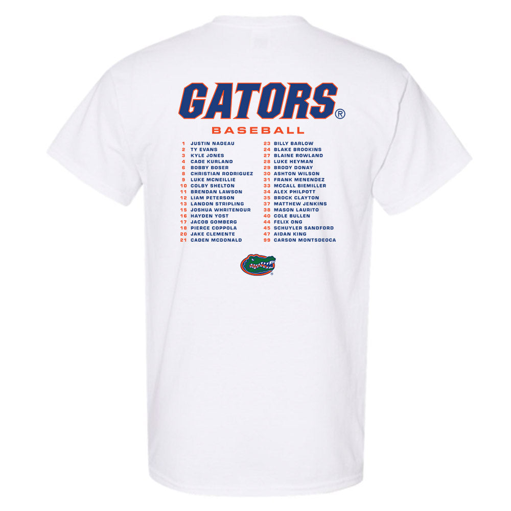 Florida - NCAA Baseball : - Roster T-Shirt-1
