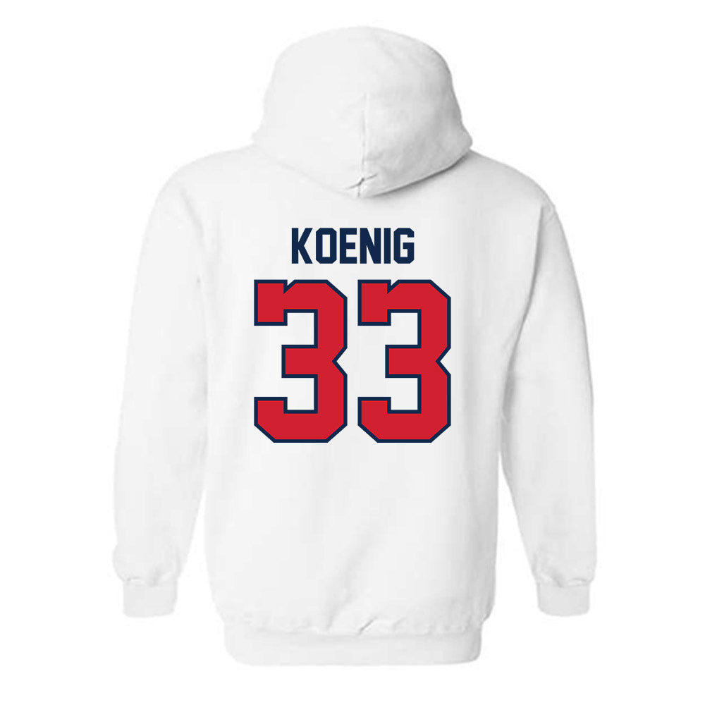 Ole Miss - NCAA Baseball : Landon Koenig - NCAA® Replica Shersey Hooded Sweatshirt-1