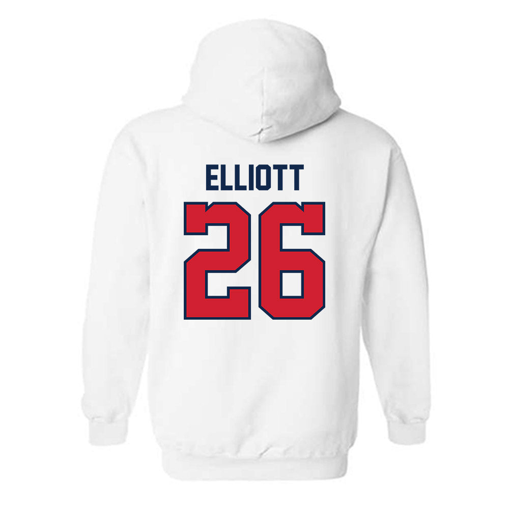 Ole Miss - NCAA Baseball : Hunter Elliott - NCAA® Replica Shersey Hooded Sweatshirt-1