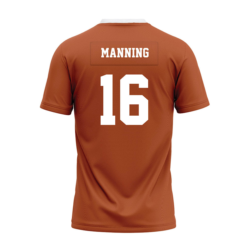 Texas - NCAA Football : Arch Manning - Orange Premium Football Jersey-1