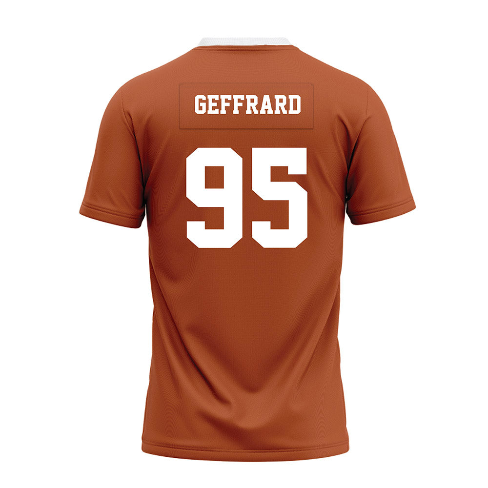 Texas - NCAA Football : Ian Geffrard - Orange Premium Football Jersey-1