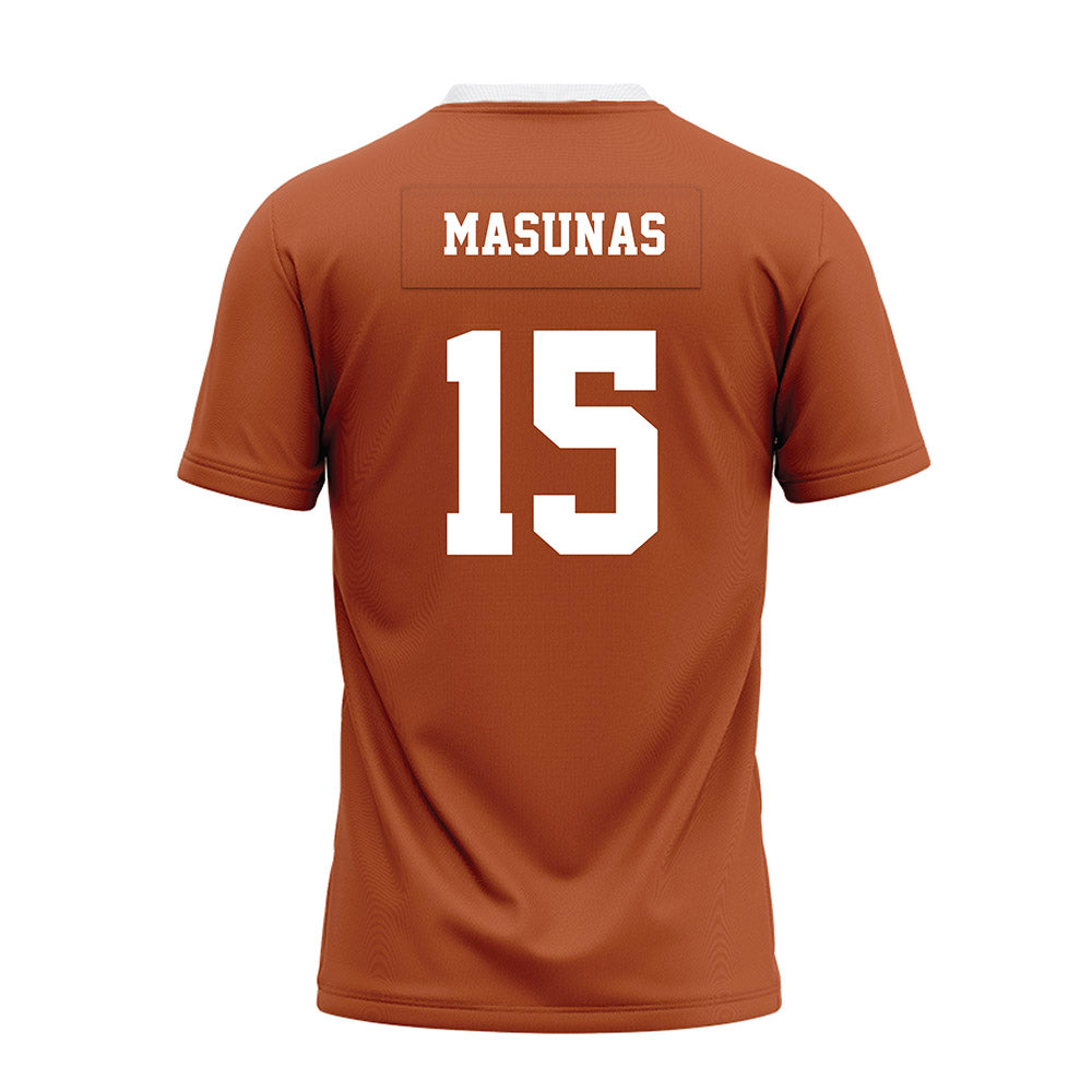 Texas - NCAA Football : Michael Masunas - Orange Premium Football Jersey-1