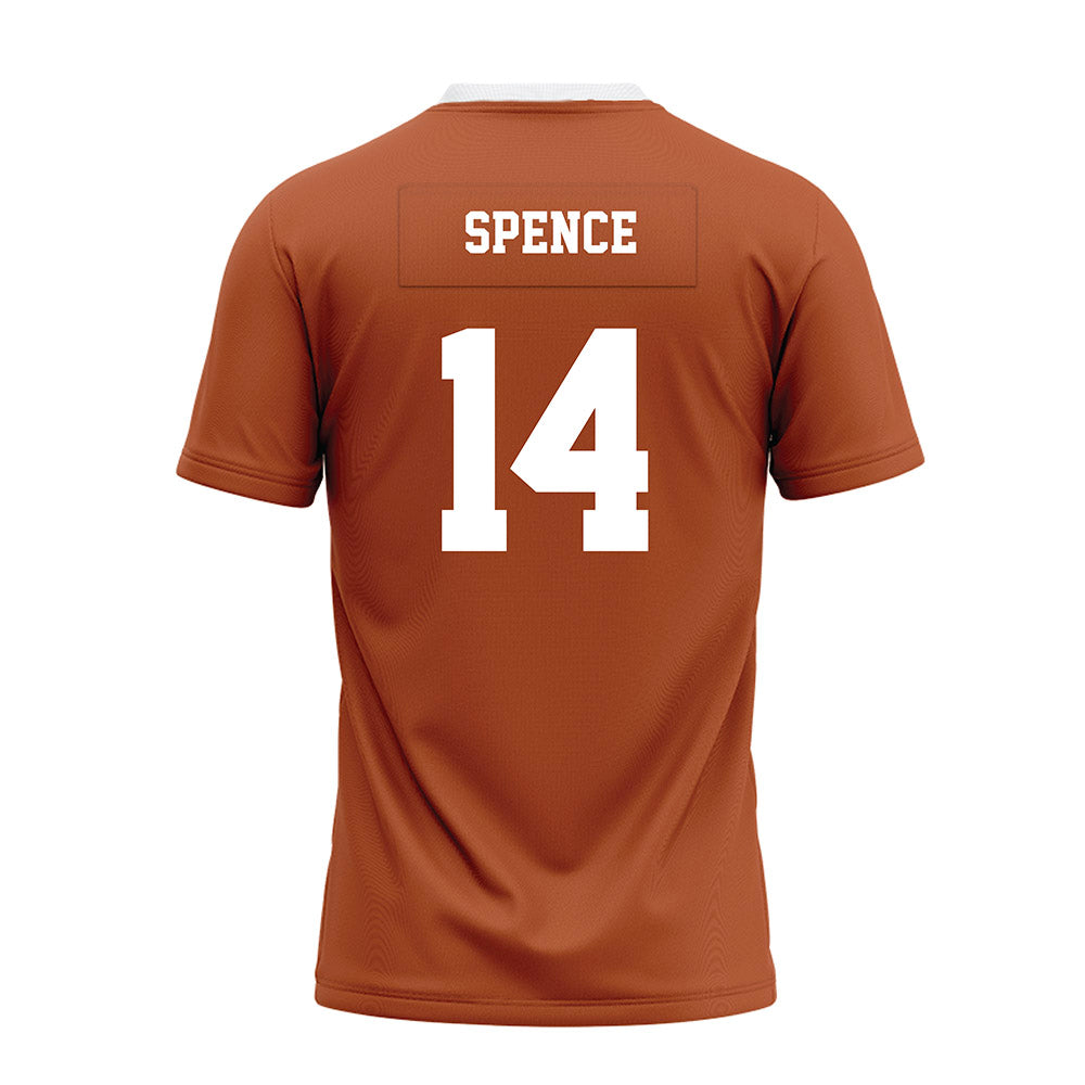 Texas - NCAA Football : Brad Spence - Orange Premium Football Jersey-1