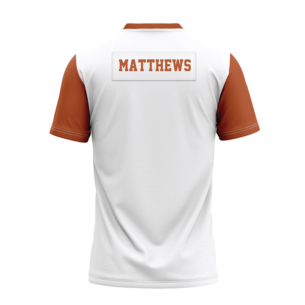 Texas - NCAA Football : Samari Matthews - White Premium Football Jersey-1