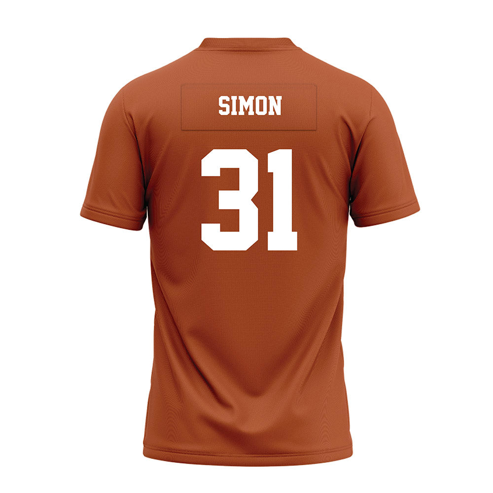 Texas - NCAA Football : James Simon - Premium Football Jersey-1