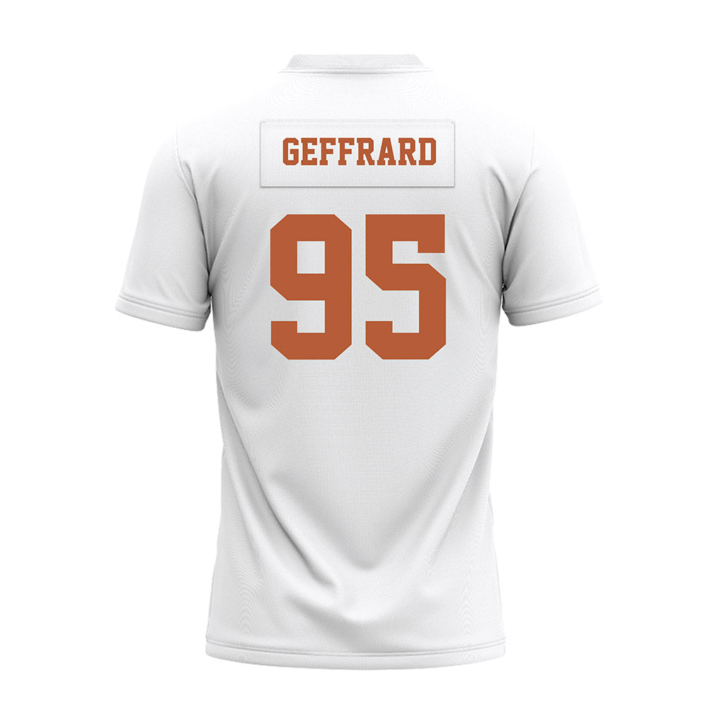 Texas - NCAA Football : Ian Geffrard - White Premium Football Jersey-1