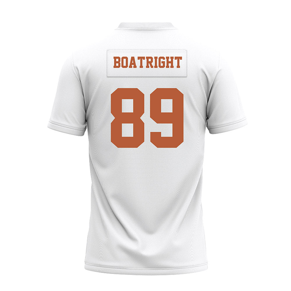 Texas - NCAA Football : Ty Boatright - White Premium Football Jersey-1