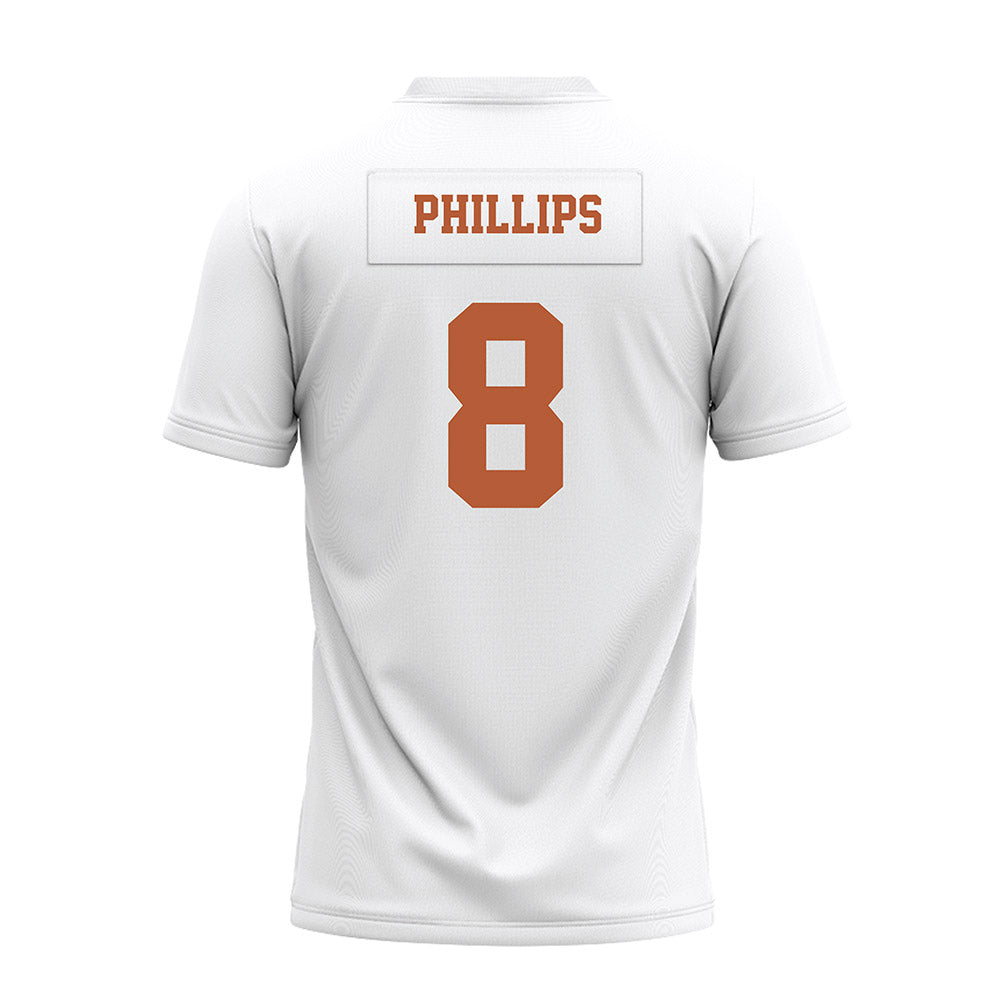 Texas - NCAA Football : Kade Phillips - White Premium Football Jersey-1