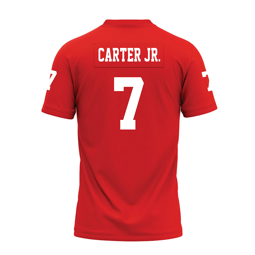 Texas Tech - NCAA Football : Terrance Carter Jr. - Red Premium Football Jersey-1