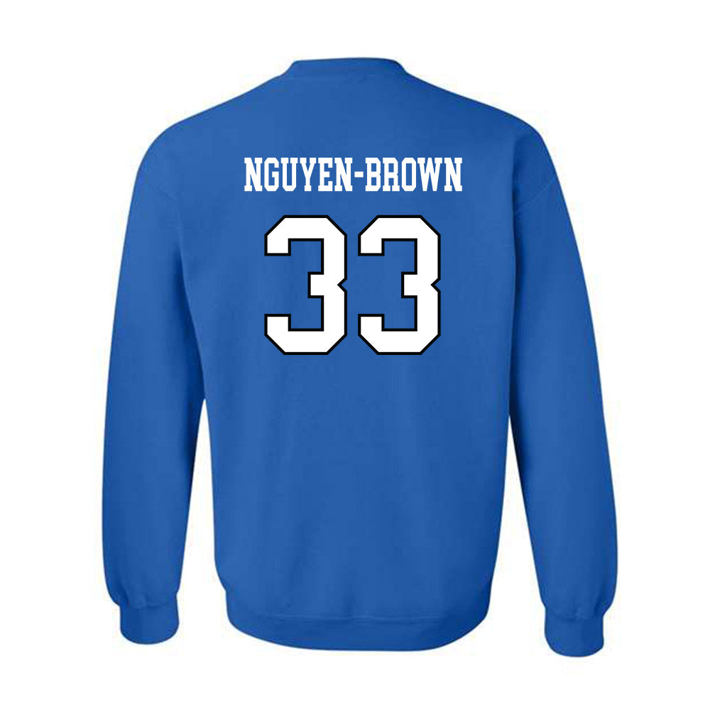 UNC Asheville - NCAA Baseball : Daylinh Nguyen-Brown - Classic Shersey Crewneck Sweatshirt-1