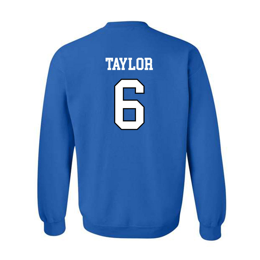 UNC Asheville - NCAA Men's Basketball : Kam Taylor - Classic Shersey Crewneck Sweatshirt-1