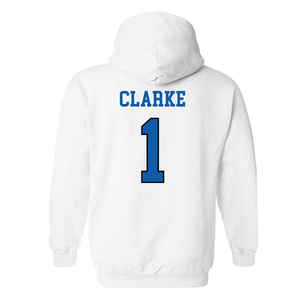 UNC Asheville - NCAA Men's Basketball : Julian Clarke - Classic Shersey Hooded Sweatshirt-1