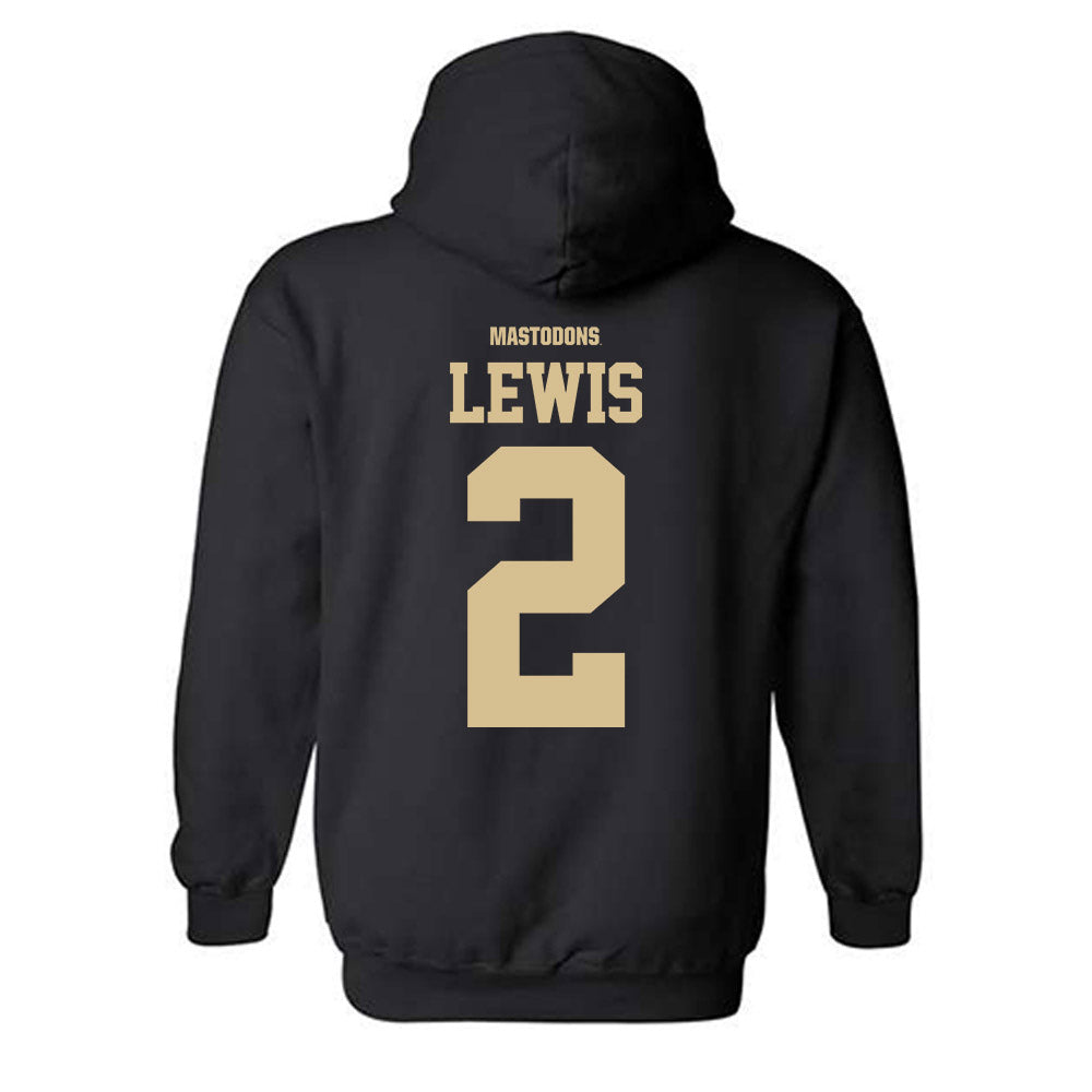 PFW - NCAA Men's Basketball : DeAndre Lewis - Classic Shersey Hooded Sweatshirt-1