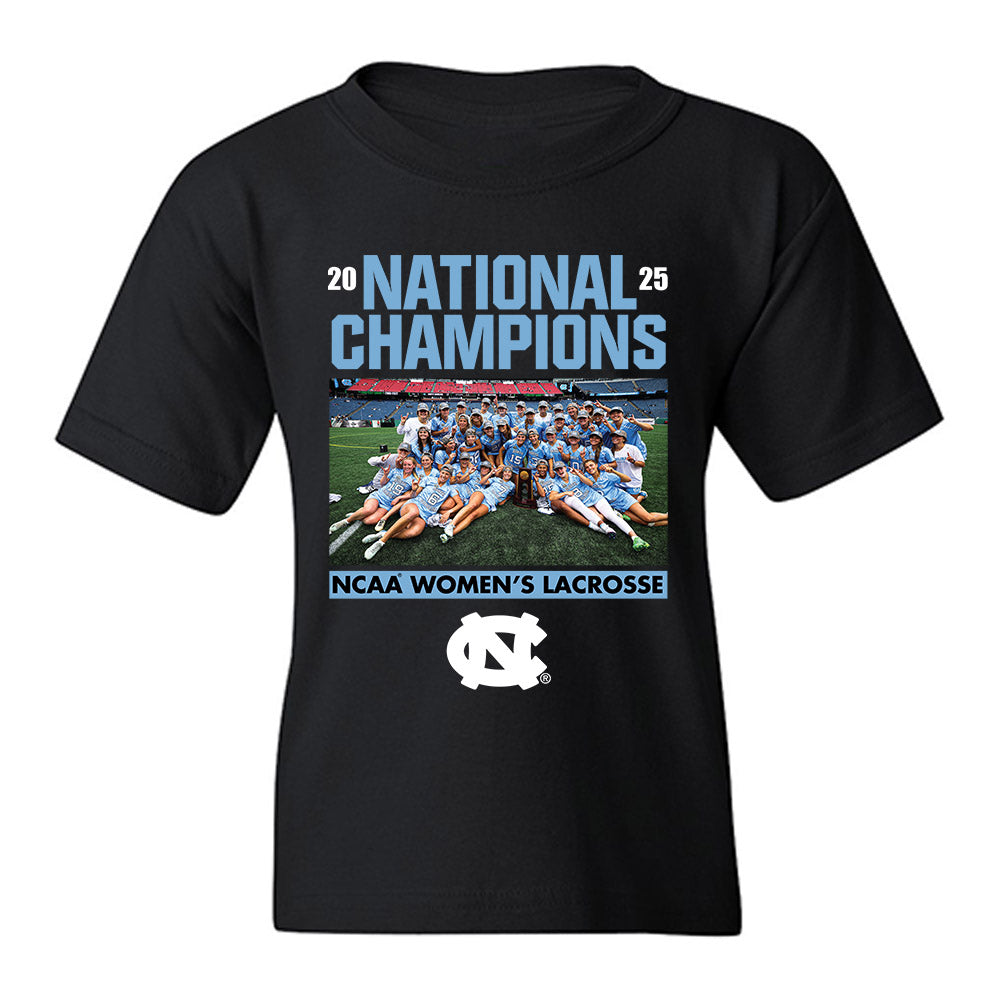 UNC - NCAA Women's Lacrosse : - NCAA® National Champions Celebration Youth T-Shirt-0