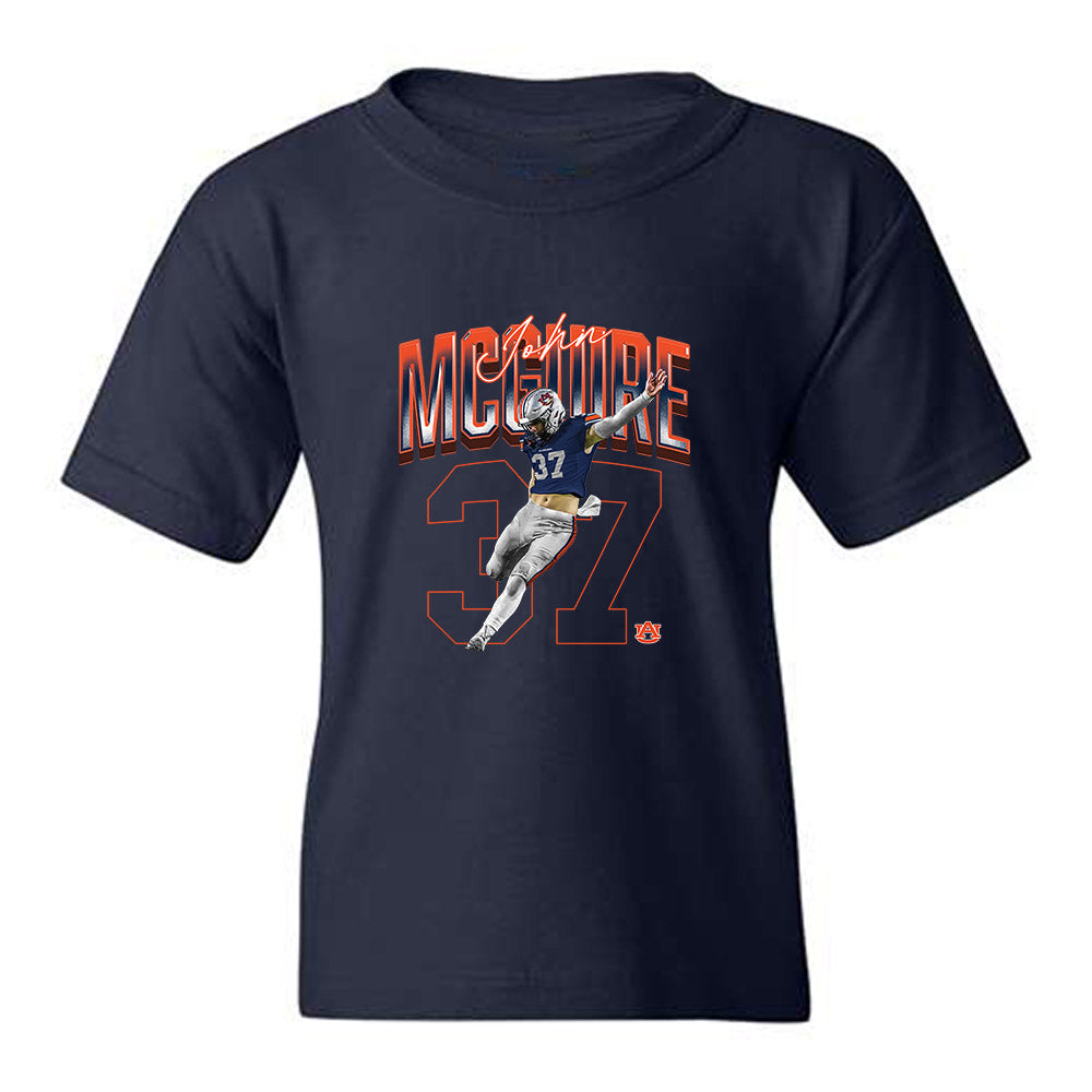 Auburn - NCAA Football : John McGuire - Collage Youth T-Shirt-0