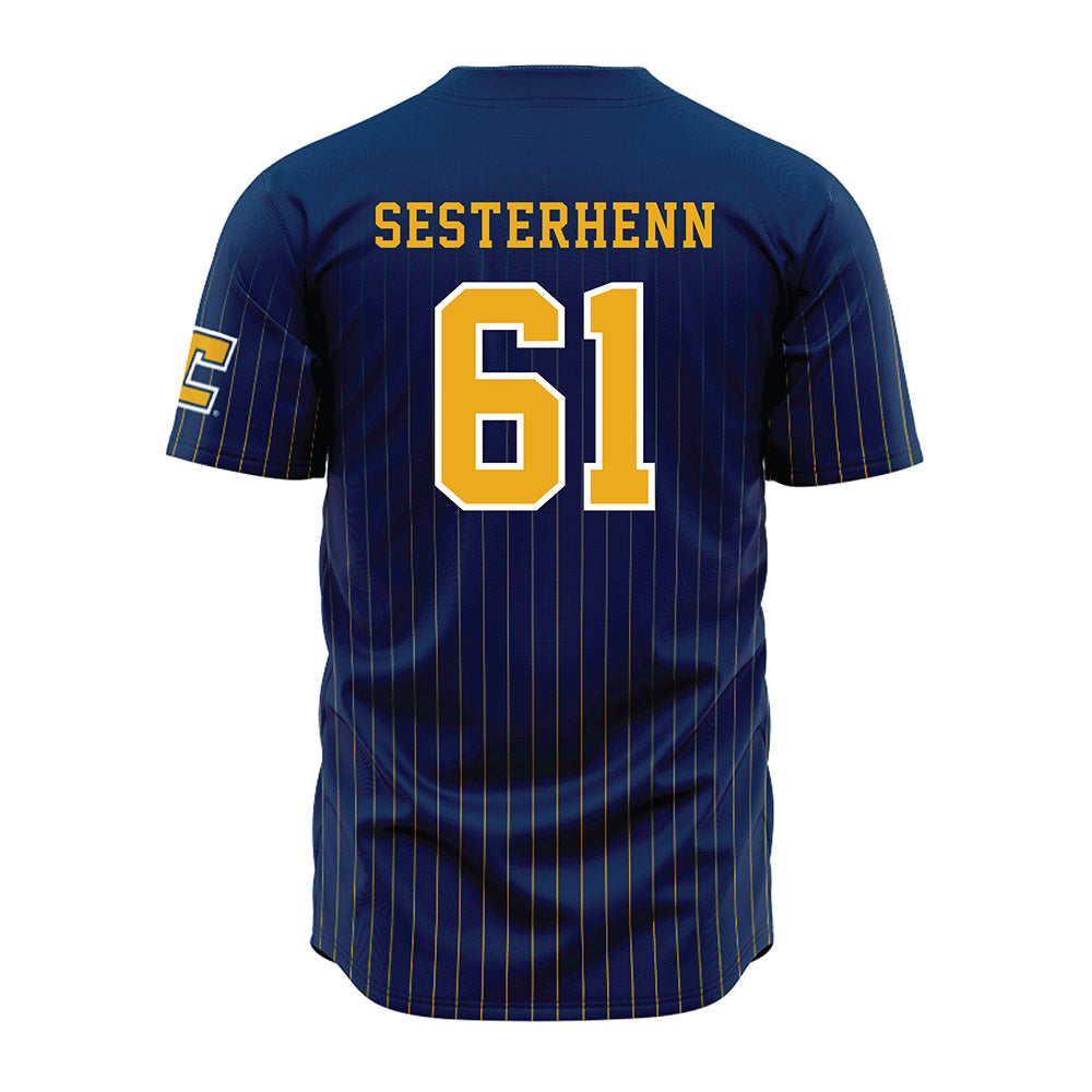 UTC - NCAA Football : Peter Sesterhenn - Blue Jersey-1