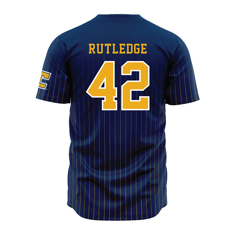 UTC - NCAA Football : Zion Rutledge - Blue Jersey-1