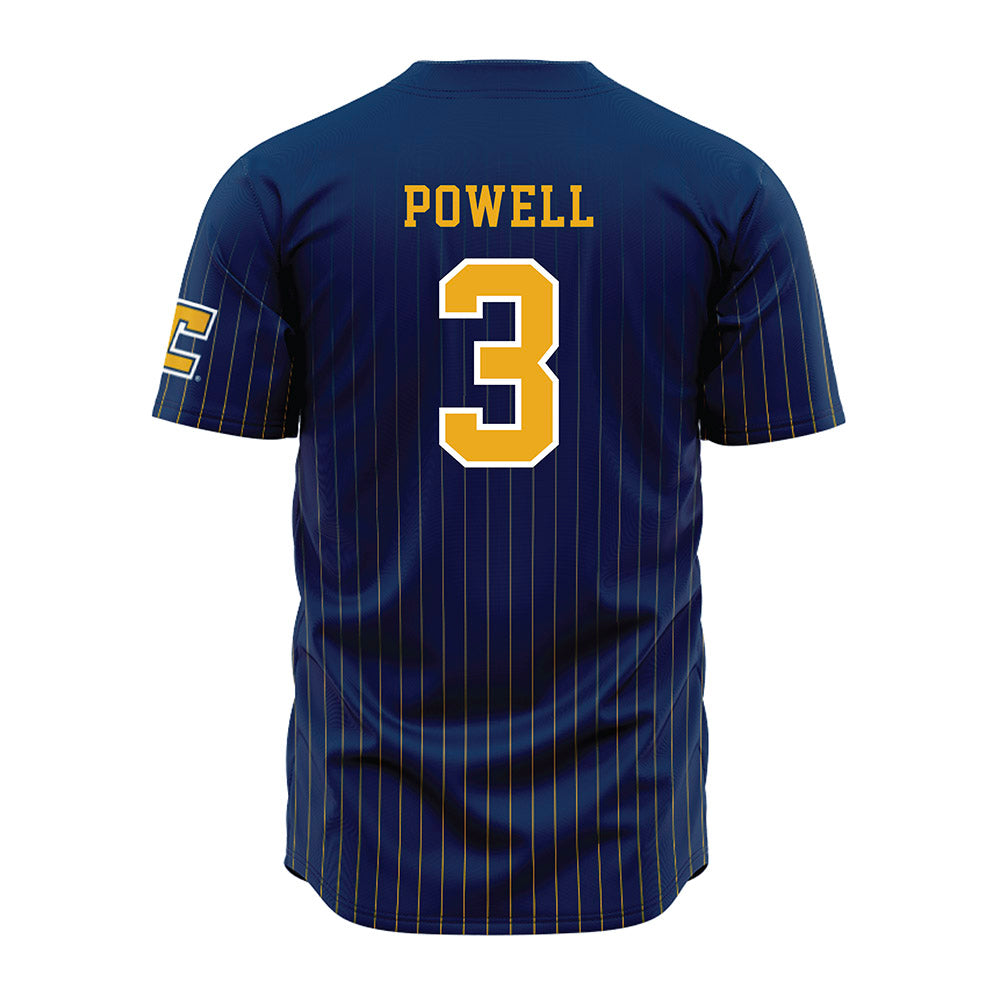 UTC - NCAA Men's Basketball : Tre Powell - Blue Jersey-1