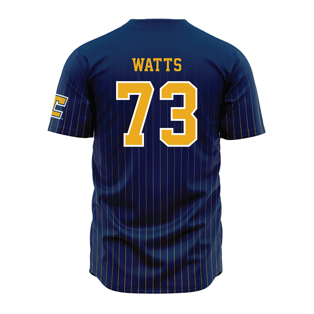 UTC - NCAA Football : Malik Watts - Blue Jersey-1