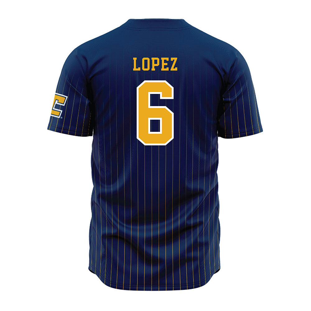 UTC - NCAA Men's Basketball : Ryan Lopez - Blue Jersey-1